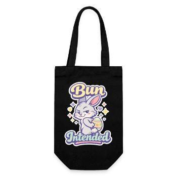 Bunny Bunny Spring Summer Easter Garden - Gift Bag for Bottles - black - Front