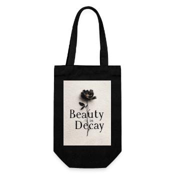 La beauté en décomposition : la fleur en décomposition - Sac à bouteille - noir - Devant