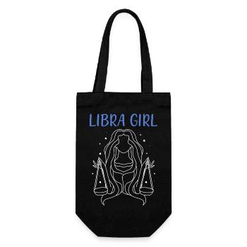 Zodiac sign Libra - Gift Bag for Bottles - black - Front