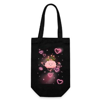 Zen Attitude – Wellness Gift - Gift Bag for Bottles - black - Front