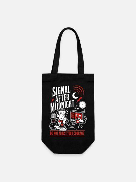 Signal After Midnight Radio Horror - Geschenkbeutel für Flaschen - Schwarz