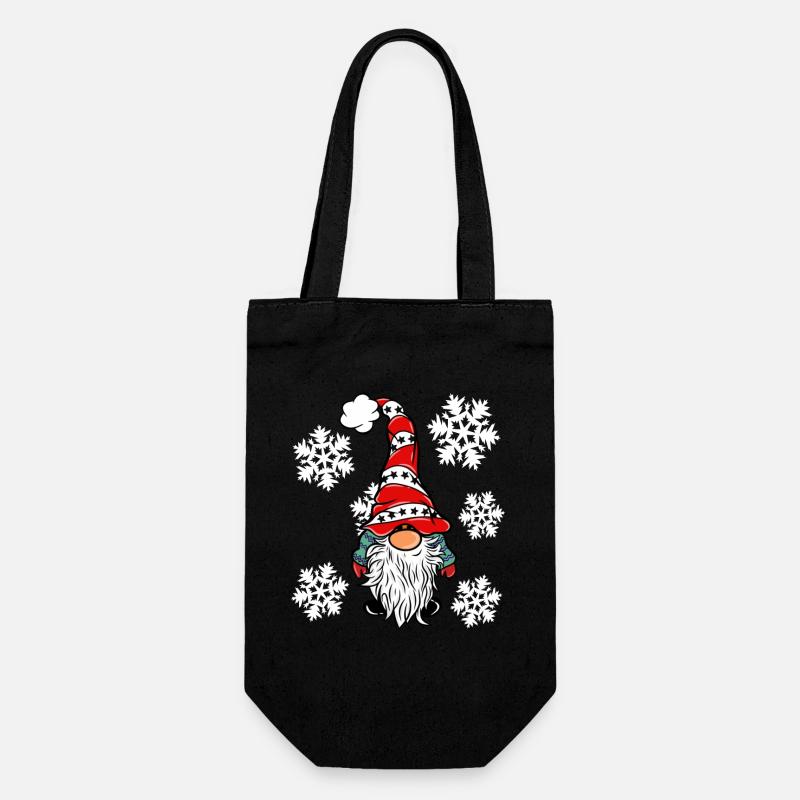 Elfes aux flocons de neige - Sac à bouteille - noir