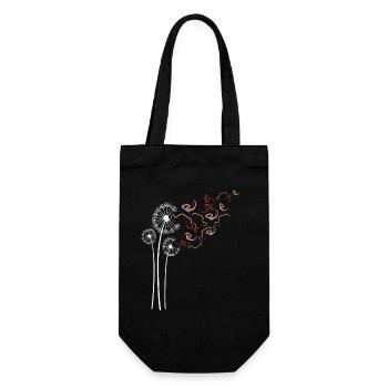 Fleur de pissenlit de serpent de maïs pour les amateurs de pissenlits - Sac à bouteille - noir - Devant