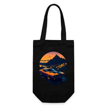 Classic sports car - Gift Bag for Bottles - black - Front
