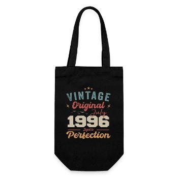 July 1996 Birthday July 1996 Original 1996 July - Gift Bag for Bottles - black - Front