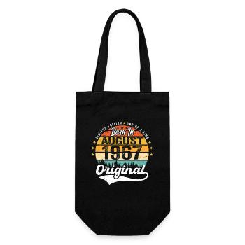 August 1967 Birthday Gift Ideas 1967 August - Gift Bag for Bottles - black - Front