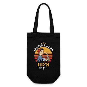 Août 1978 Retro Vintage Anniversaire Août 1978 - Sac à bouteille - noir - Devant