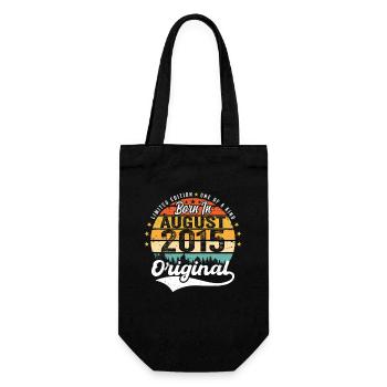 August 2015 Geburtstag Geschenkideen 2015 August - Geschenkbeutel für Flaschen - Schwarz - Vorne