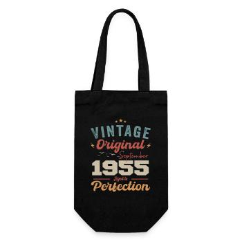 September 1955 Jubilee 1955 September Gift - Gift Bag for Bottles - black - Front