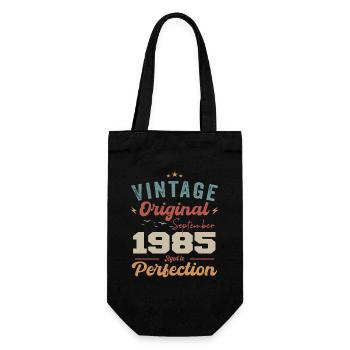 September 1985 Jubilee 1985 September Gift - Gift Bag for Bottles - black - Front