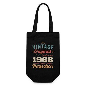 September 1966 Jubilee 1966 September Gift - Gift Bag for Bottles - black - Front