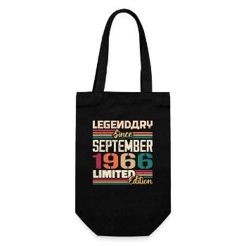 September 1966 Jubilee 1966 September Gift - Gift Bag for Bottles - black - Front