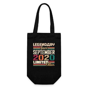 September 2020 Anniversary 2020 September Gift - Gift Bag for Bottles - black - Front