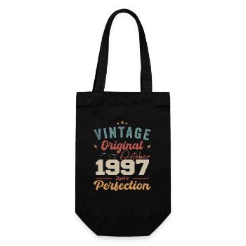 October 1997 Birthday Present 1997 October - Gift Bag for Bottles - black - Front