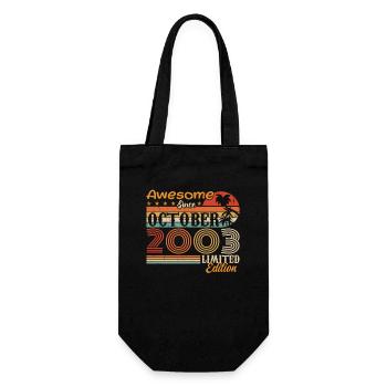 2003 Oktober Vintage - Oktober 2003 - Geschenkbeutel für Flaschen - Schwarz - Vorne