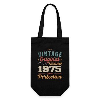 Legendary since November 1975 - 1975 - Gift Bag for Bottles - black - Front