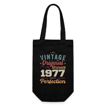 Legendary since November 1977 - 1977 - Gift Bag for Bottles - black - Front