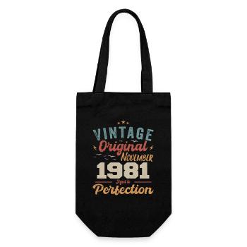 Legendary since November 1981 - 1981 - Gift Bag for Bottles - black - Front