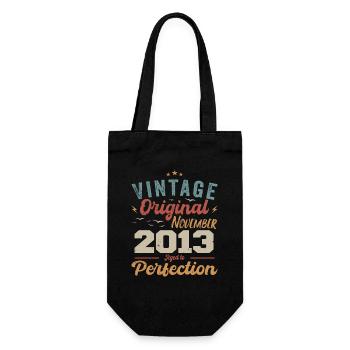 Legendary since November 2013 - 2013 - Gift Bag for Bottles - black - Front