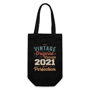 Legendär Seit November 2021 - 2021 - Geschenkbeutel für Flaschen - Schwarz - Vorne