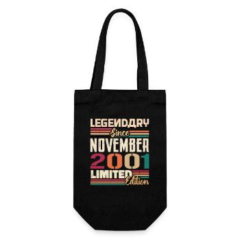 Légendaire depuis novembre 2001 - Cadeau 2001 - Sac à bouteille - noir - Devant