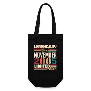 Légendaire depuis novembre 2005 - Cadeau 2005 - Sac à bouteille - noir - Devant
