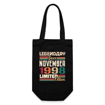 Légendaire depuis novembre 1998 - Cadeau 1998 - Sac à bouteille - noir - Devant