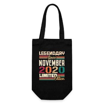 Legendary since November 2020 - Gift 2020 - Gift Bag for Bottles - black - Front