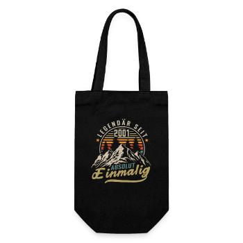 Legendär seit 2001 Jahrgang Vintage Geburtstag - Geschenkbeutel für Flaschen - Schwarz - Vorne