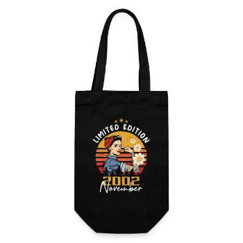Novembre Millésime 2002 Né Anniversaire Femmes - Sac à bouteille - noir - Devant