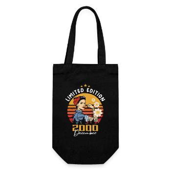 December 2000 Birthday Present December 2000 - Gift Bag for Bottles - black - Front