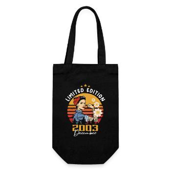 December 2003 Birthday present December 2003 - Gift Bag for Bottles - black - Front