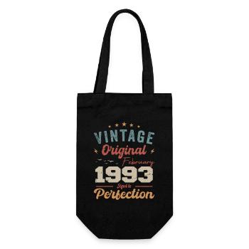 Né en février 1993 millésime 1993 anniversaire - Sac à bouteille - noir - Devant