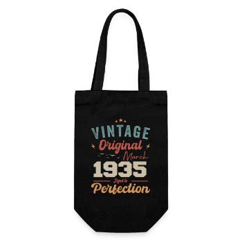 Mars 1935 Vintage Born Vintage Anniversaire - Sac à bouteille - noir - Devant