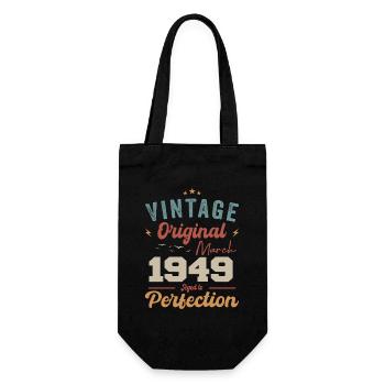 Mars 1949 Vintage Born Vintage Anniversaire - Sac à bouteille - noir - Devant