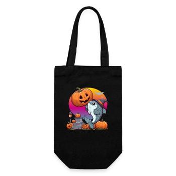 Poisson d’Halloween - Sac à bouteille - noir - Devant
