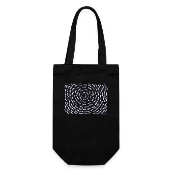 UNWIND ; SEMICOLON be strong, life is beautiful! - Gift Bag for Bottles - black - Front