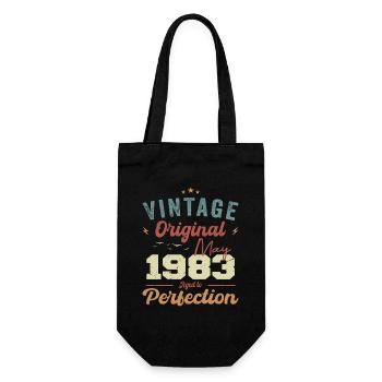 May 1983 Birthday May 1983 Gift May 1983 - Gift Bag for Bottles - black - Front