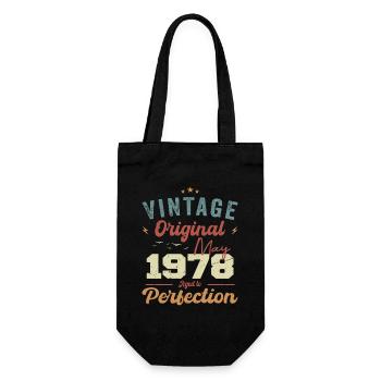 May 1978 Birthday May 1978 Gift May 1978 - Gift Bag for Bottles - black - Front