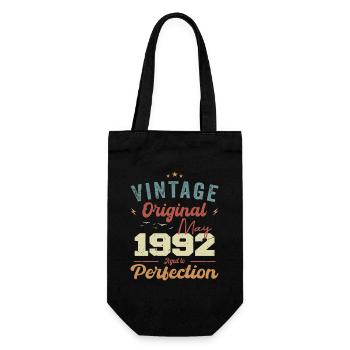 May 1992 Birthday May 1992 Gift May 1992 - Gift Bag for Bottles - black - Front