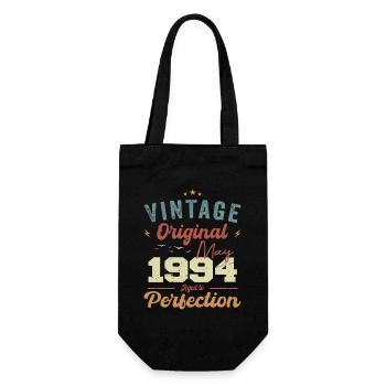 Mai 1994 Geburtstag Mai 1994 Geschenk Mai 1994 - Geschenkbeutel für Flaschen - Schwarz - Vorne