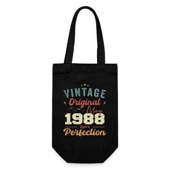 Mai 1988 Geburtstag Mai 1988 Geschenk Mai 1988 - Geschenkbeutel für Flaschen - Schwarz - Vorne