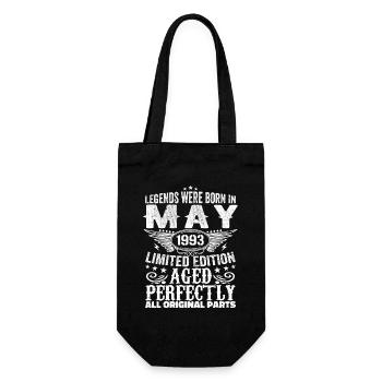 May 1993 Birthday Present May 1993 May - Gift Bag for Bottles - black - Front