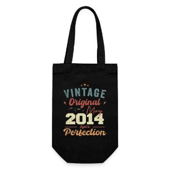 Mai 2014 Anniversaire Mai 2014 Cadeau Mai 2014 - Sac à bouteille - noir - Devant