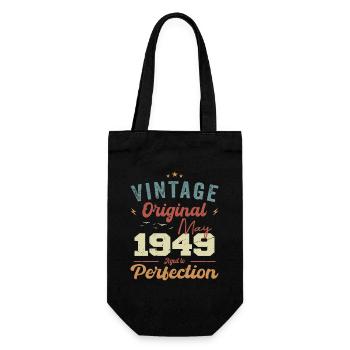 May 1949 Birthday May 1949 Gift May 1949 - Gift Bag for Bottles - black - Front