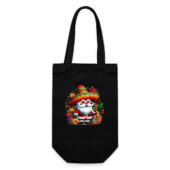 Cinco de Mayo Weihnachtsmann - Geschenkbeutel für Flaschen - Schwarz - Vorne