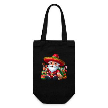 Cinco de Mayo Weihnachtsmann - Geschenkbeutel für Flaschen - Schwarz - Vorne
