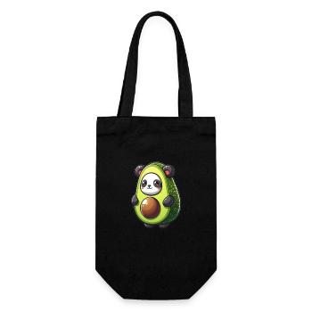 Panda en costume d’avocat - Sac à bouteille - noir - Devant