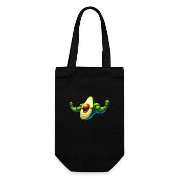 Strong avocado - Gift Bag for Bottles - black - Front