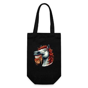 Pasta Lover Horse - Gift Bag for Bottles - black - Front
